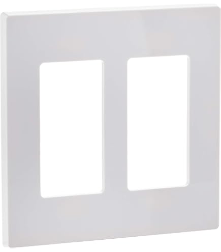 Leviton 2-Gang Decora/GFCI Device Wallplate, Standard Size